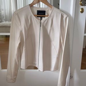 Robert Rodriguez vegan leather perforated jacket